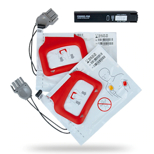 Physio-Control LIFEPAK CR Plus Replacement Kit (CHARGE-PAK & 2 Sets of Adult Electrodes) - ON BACKORDER