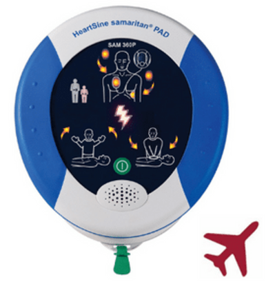 HeartSine SAM 350/360P AED Aviation (Battery & Pads Included)