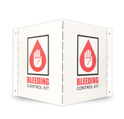 Bleeding Control Kit Wall Locator Sign